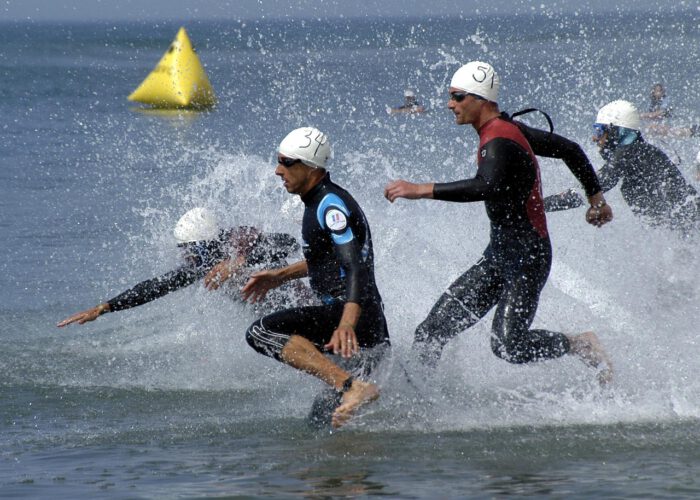 Training Tritathlon / Schwimmen in freien Gewässern